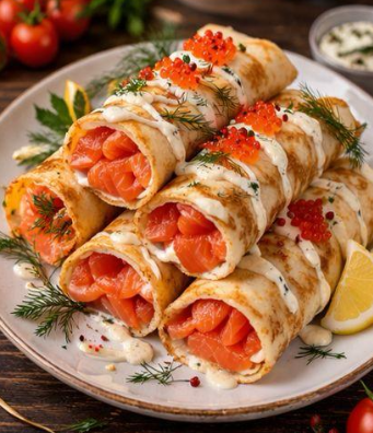 Blini mit Lachs